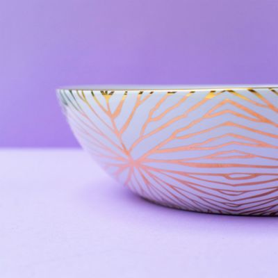 Lily Pad Low Serving Bowl