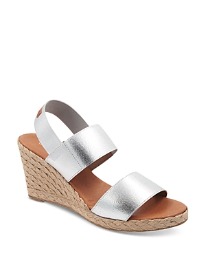 ANDRE ASSOUS WOMEN'S ALLISON SLINGBACK ESPADRILLE WEDGE SANDALS