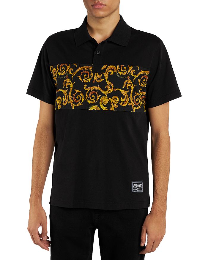 Versace Jeans Couture - Baroque Panel Polo Shirt