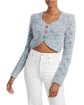 LoveShackFancy - Saundria Butterfly Button Cropped Cardigan