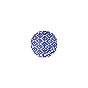 Vietri Santorini Diamond Cocktail Plate In Blue
