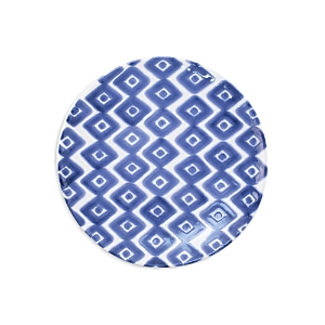 Shop Vietri Santorini Diamond Salad Plate In Blue