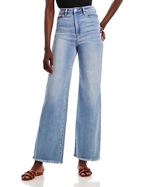 Blanknyc Frayed Hem High Rise Wide Leg Jeans in No One Better