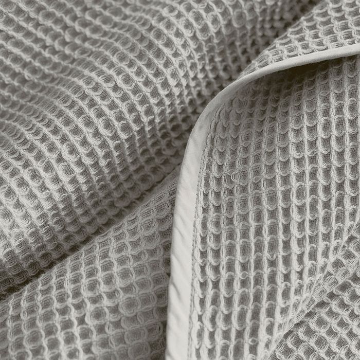 Shop Boll & Branch Waffle Organic Cotton Bed Blanket, Full/queen In Pewter
