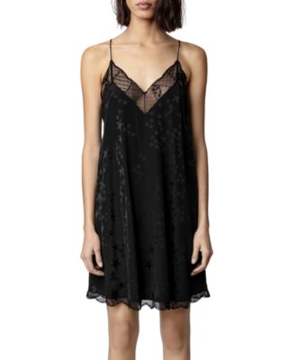 Zadig Voltaire Ristyz Star Jacquard Silk Slip Dress Bloomingdale's