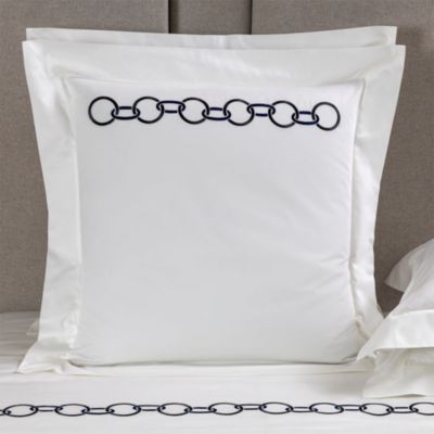 Frette - Links Embroidery Cotton Euro Sham