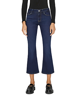 FRAME LE CROPPED MINI HIGH RISE BOOTCUT JEANS IN PARKWAY