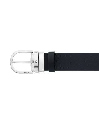 Men's Horseshoe Buckle Reversible Leather Belt