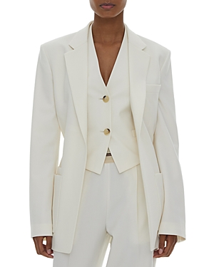 Helmut Lang Belted Blazer In Ivory