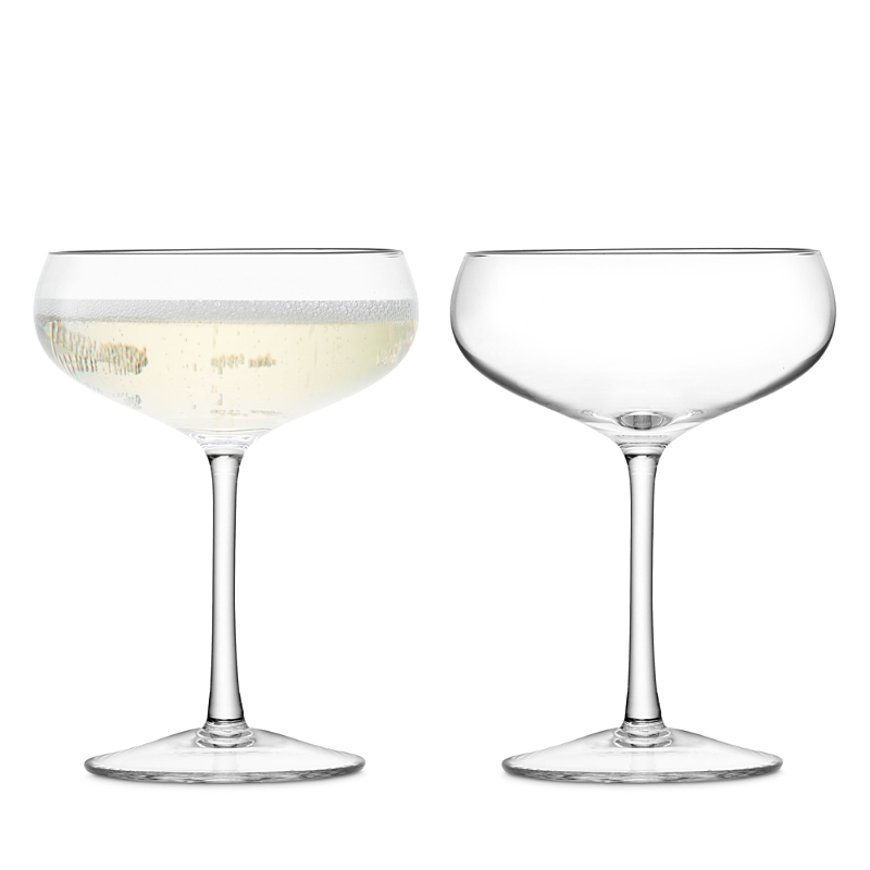 Lsa Wine 7-oz. Champagne Saucer, Set Of 2 In Clear