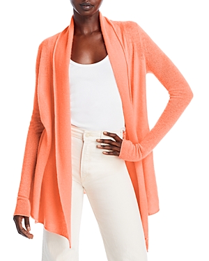 C By Bloomingdale's Cashmere Open-front Cardigan - 100% Exclusive In Cantalope