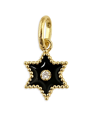 Gigi Clozeau 18K Yellow Gold Etoile Black Star Diamond Pendant