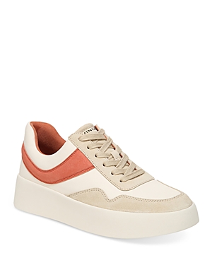 Vince Women's Warren Court Suede Platform Sneakers In Coral Blossom