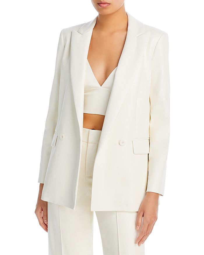 Alice and Olivia Justin Faux Leather Blazer | Bloomingdale's
