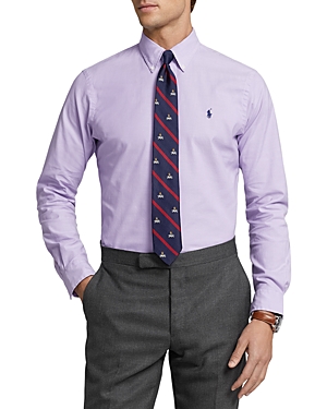 Polo Ralph Lauren Classic Fit Stretch Oxford Shirt In Purple