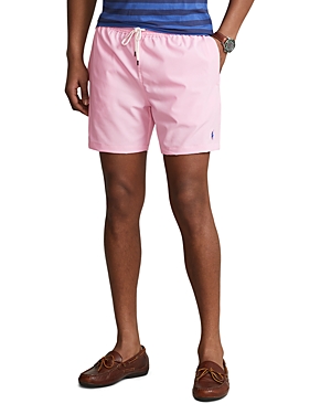 Polo Ralph Lauren Pink Stretch Polyester Swimming Shorts In Carmel Pink