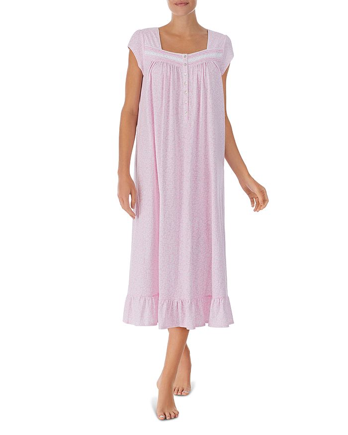 Eileen West Floral Cotton Knit Nightgown Bloomingdale's