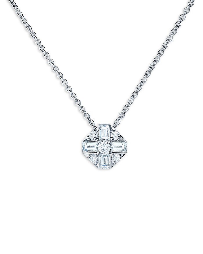 Michael Alan Jewelers-Baguette Diamond Cluster Pendant
