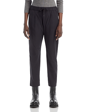 Herno Drawstring Straight-leg Trousers In Black