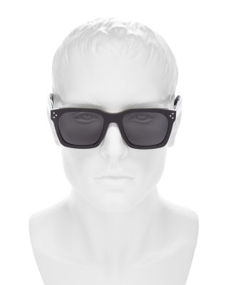 Bold 3 Dots Geometric Sunglasses, 54mm