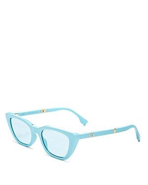 FENDI BAGUETTE ANNIVERSARY CAT EYE SUNGLASSES, 53MM