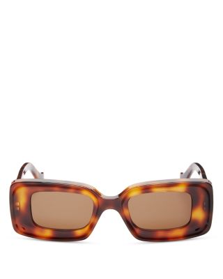 Chunky Anagram Rectangular Sunglasses, 46mm