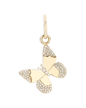 Adina Reyter 14K Yellow Gold Diamond Butterfly Charm Pendant