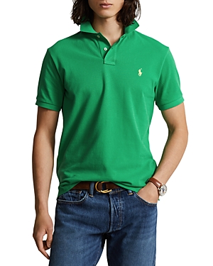 Polo Ralph Lauren Custom Slim Fit Mesh Polo Shirt In Lifeboat Green