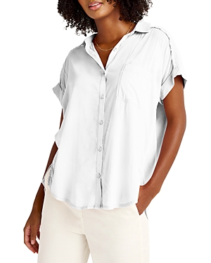 Splendid Paige Dolman Sleeve Shirt In White