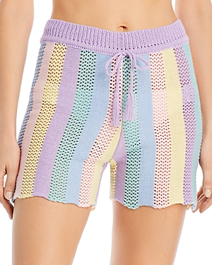 Capittana Noa Striped Knit Shorts