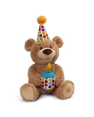 Happy Birthday Animated Bear Singing Light Up Plush Stuffed Animal, 10&amp;quot;- Ages 3+