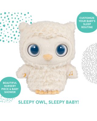 Baby Sleepy Eyes Owl Bedtime Soother Plush Night Light & Sound Machine, 8" - Ages 0+