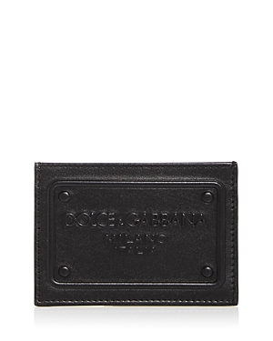 Shop Dolce & Gabbana Leather Card Case In Black