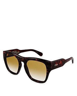 Chloe Gayia Squared Sunglasses, 55mm