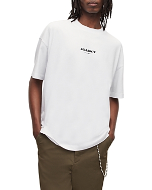 AllSaints Mens Kiss Crew T-Shirt, Optic White, Size: XXL
