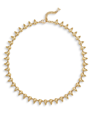 Temple St. Clair 18K Yellow Gold Classic Diamond All Around Collar Necklace, 16-18