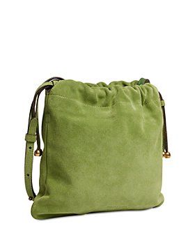 Gerard Darel - Alice Green Leather Drawstring Bag 