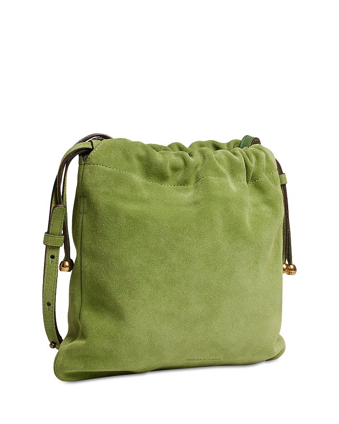 Gerard Darel - Alice Green Leather Drawstring Bag