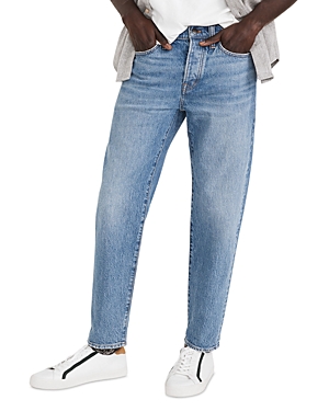 Madewell Authentic Flex Relaxed Taper Jeans In Marcey Wash