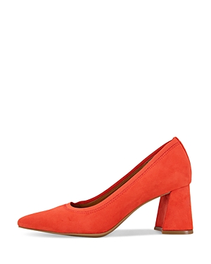 Gentle Souls By Kenneth Cole Dionne Pointed Toe Pump In Bright Coral
