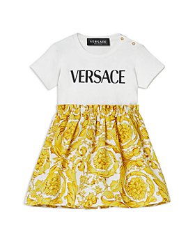 Versace - Baroque Print Logo Dress - Baby