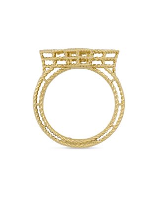 18K Yellow Gold Diamond Venetian Princess Ring