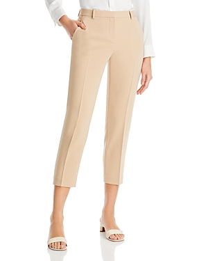 Theory Treeca Admiral Slim Ankle Pants In Nude Khaki