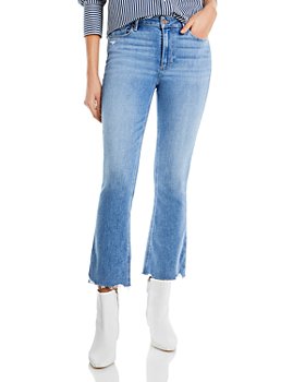 PAIGE - Colette High Rise Cropped Flare Jeans in Austyn Distressed