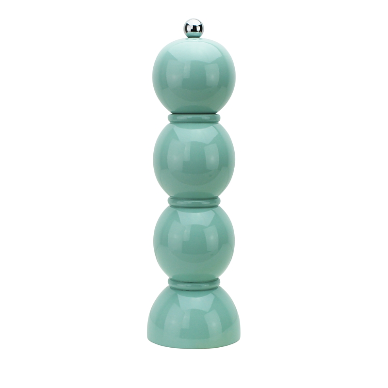 Addison Ross Bobbin Lacquered Salt Or Pepper Mill Grinder In Eu De Nil