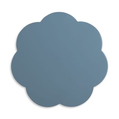Scalloped Lacquer 13" Placemats, Set of 4