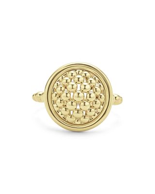 Meridian 18K Gold Caviar Circle Band Ring