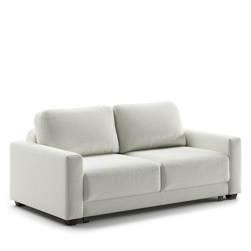 Luonto Belton Queen Size Power Sleeper Loveseat In Walnut Gemma