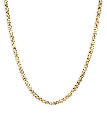 David Yurman - Men's Box Chain Necklace in 18K Yellow Gold, 22"