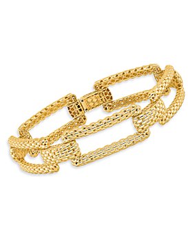 Bloomingdale's - Rectangular Mesh Link Bracelet in 14K Yellow Gold - 100% Exclusive